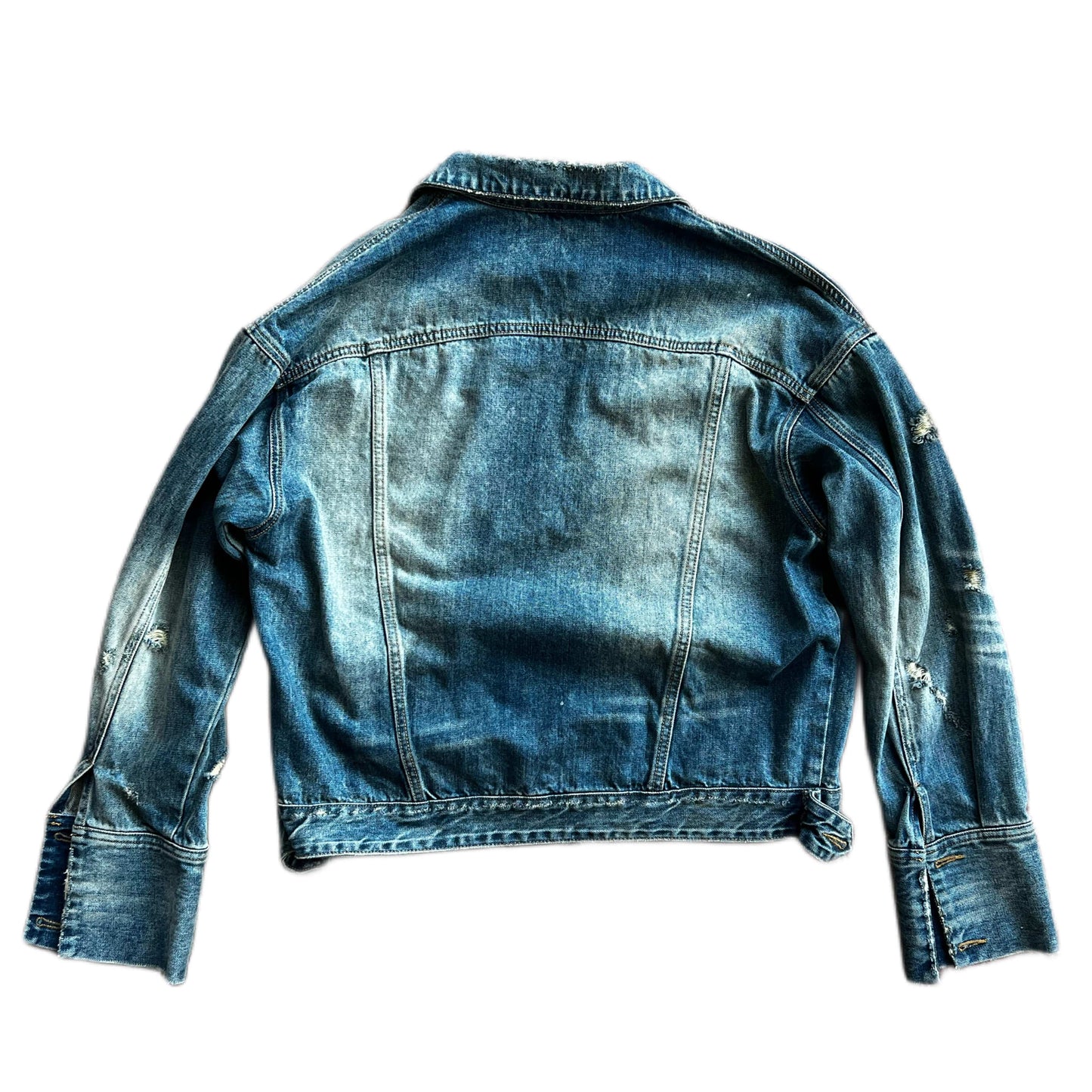 Denim Bomber Reversal Jacket in Blue