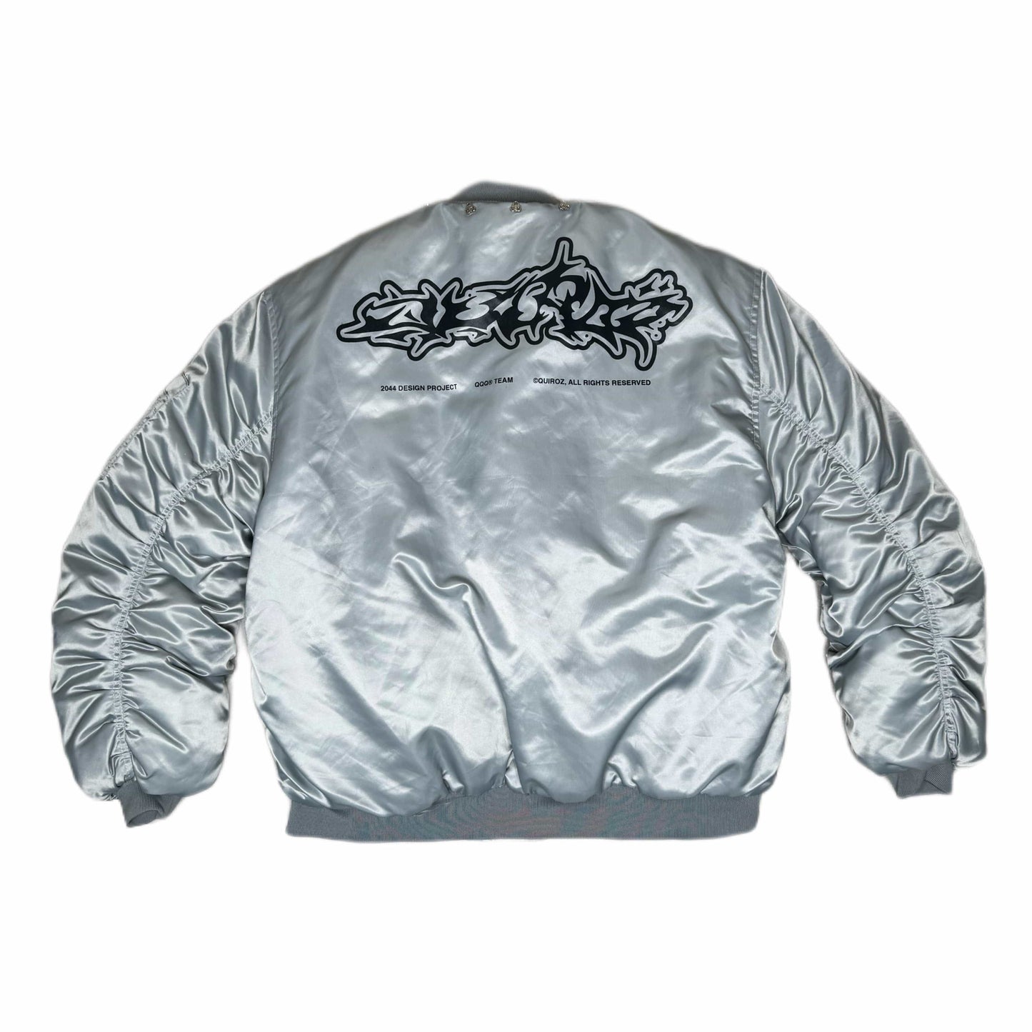 2044® Bomber Jacket in Silver