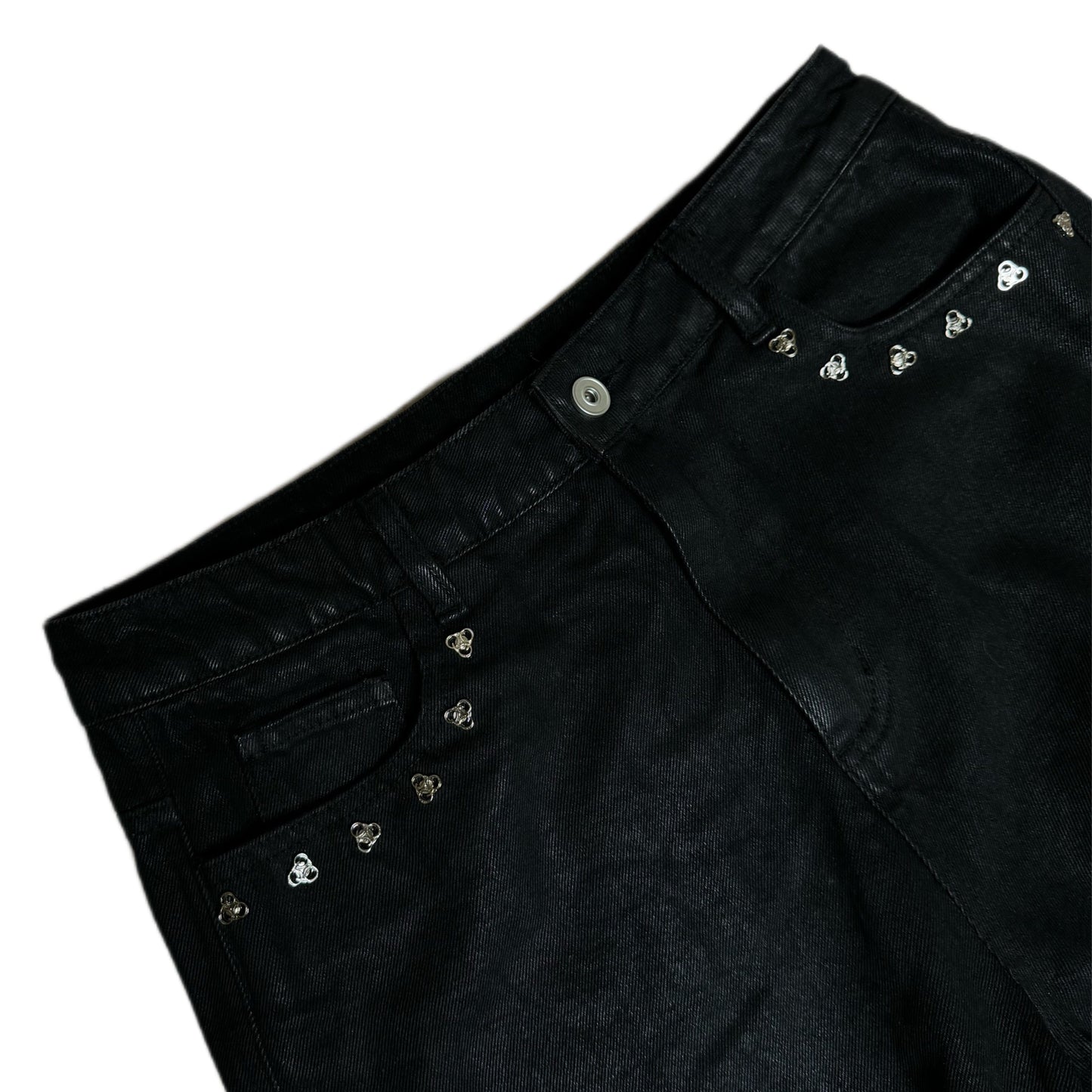 Qarpenter® Wax Denim in Schwarz