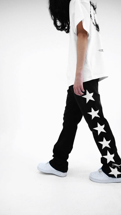 Season 1® "Star" Denim Pants in Black