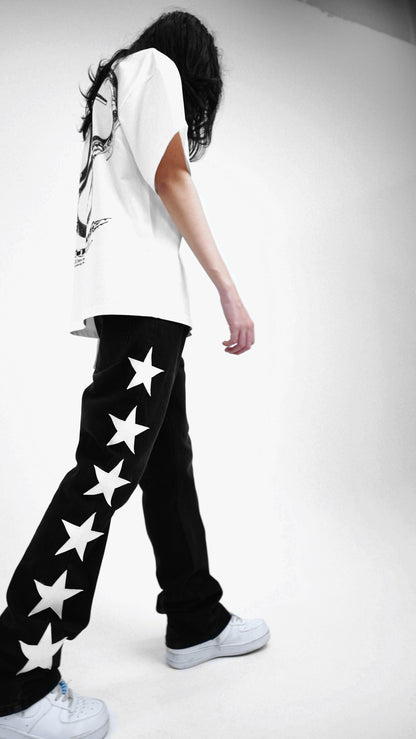 Season 1® "Star" Denim Pants in Black