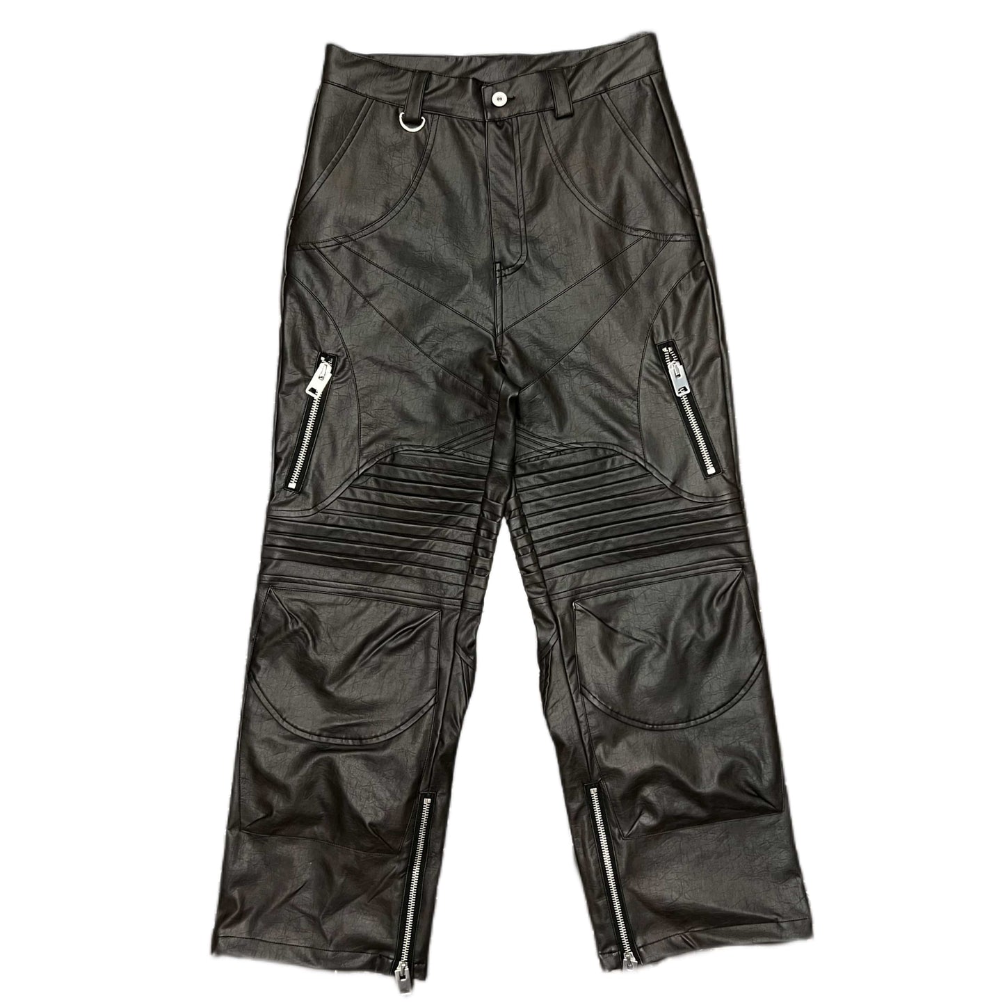 QAOS® Leather Pants in Black