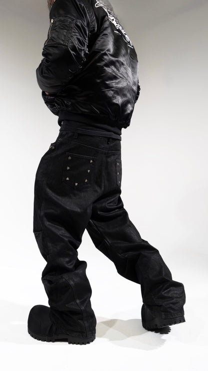 Qarpenter® Wax Denim in Black