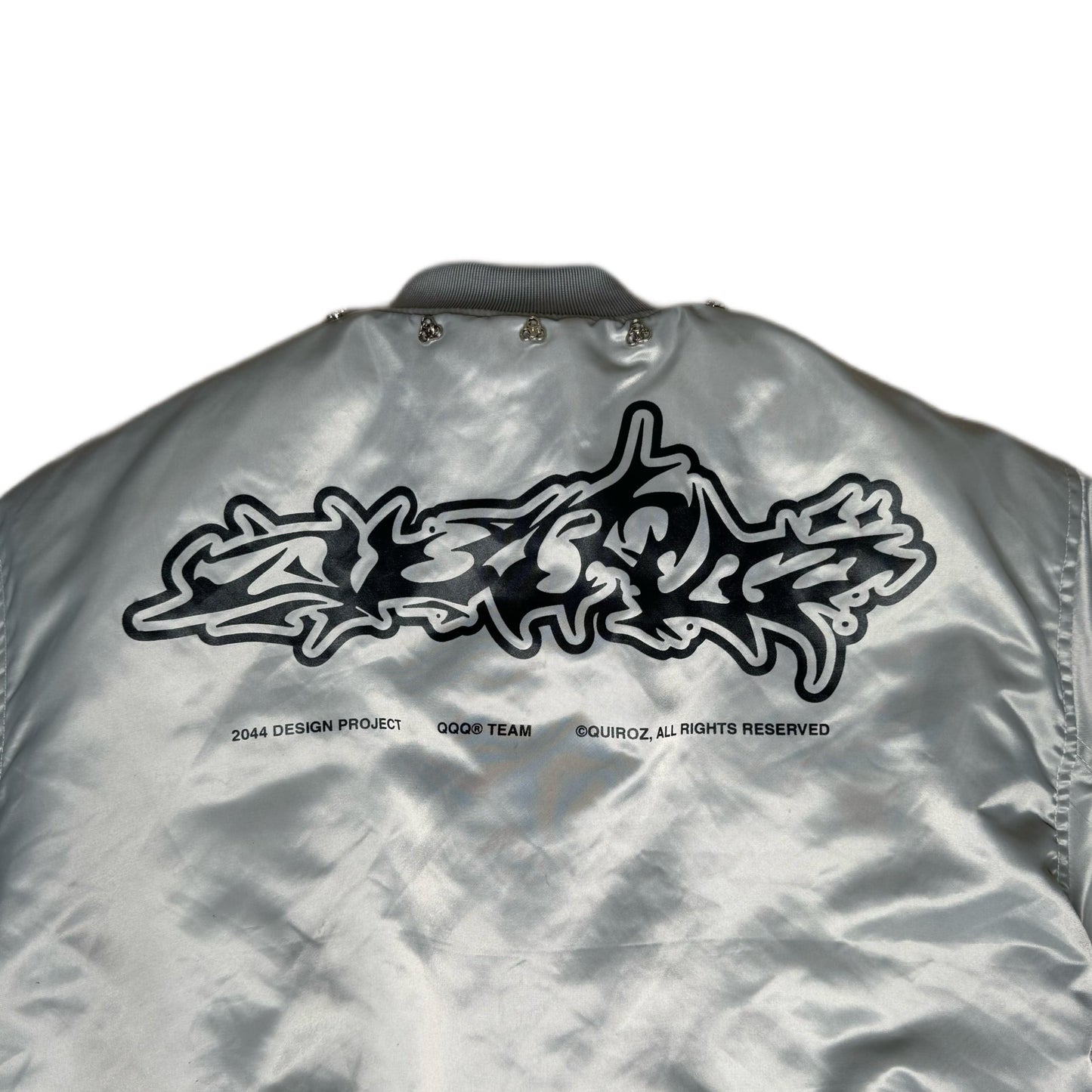 2044® Bomber Jacket in Silver