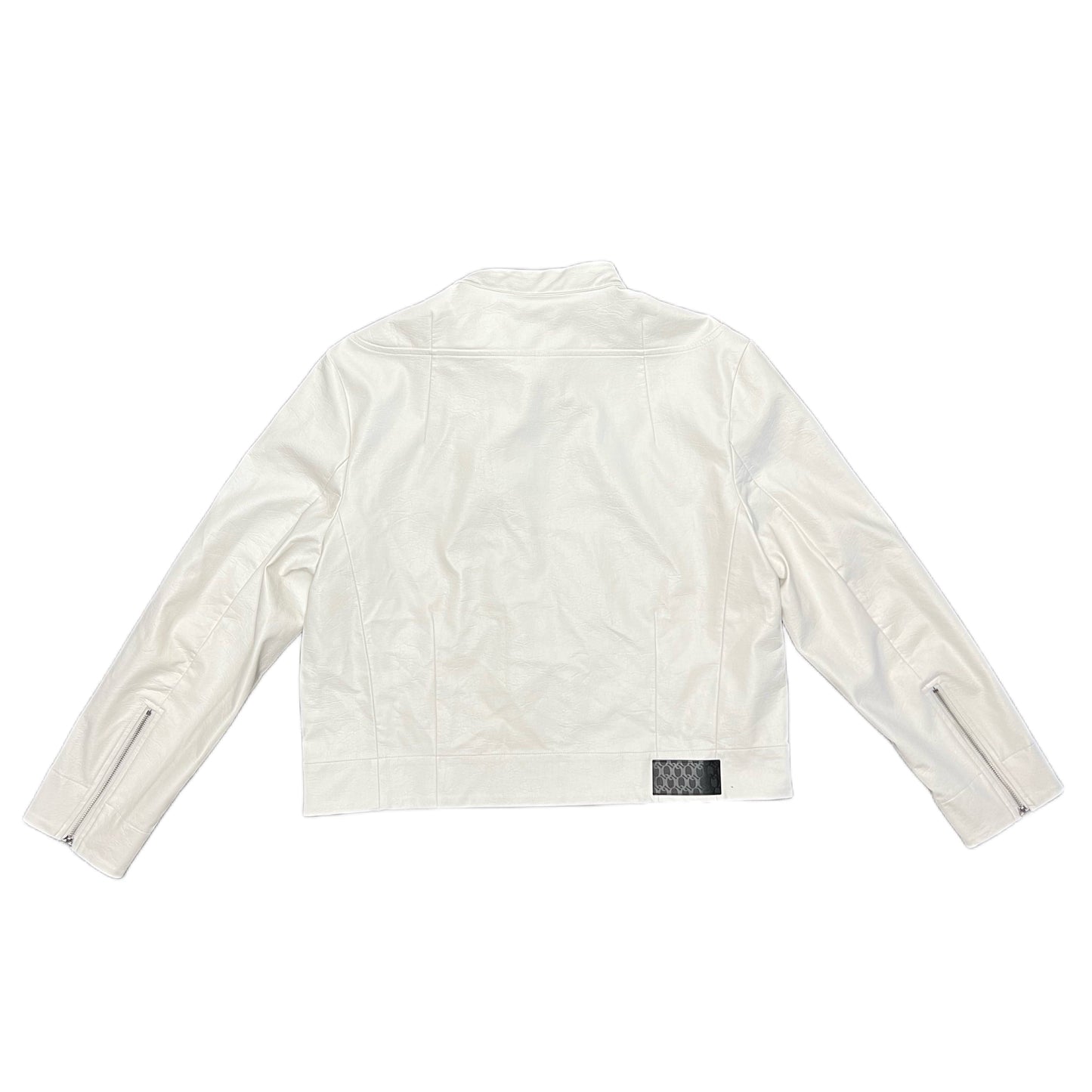 Chaqueta de cuero QAOS® en blanco