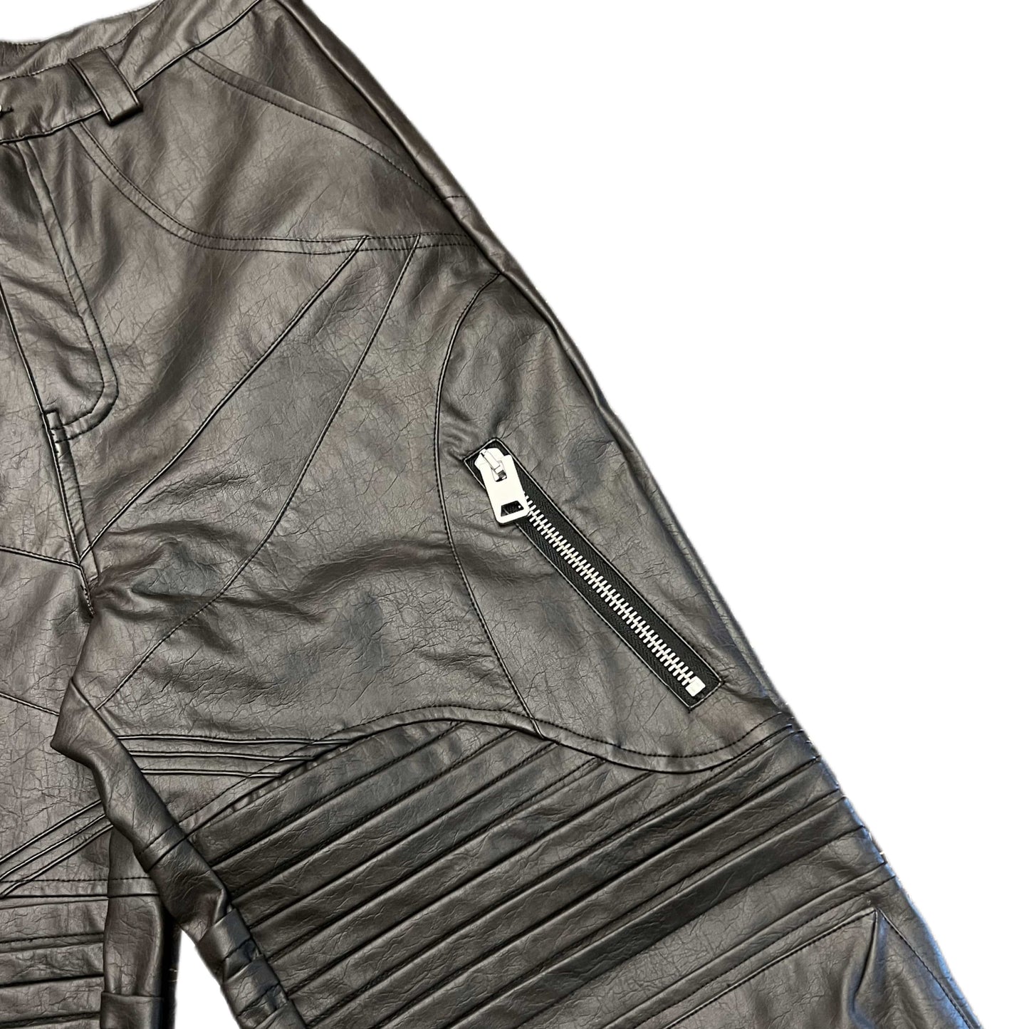 QAOS® Lederhose in Schwarz