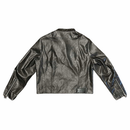 QAOS® Leather Jacket in Black