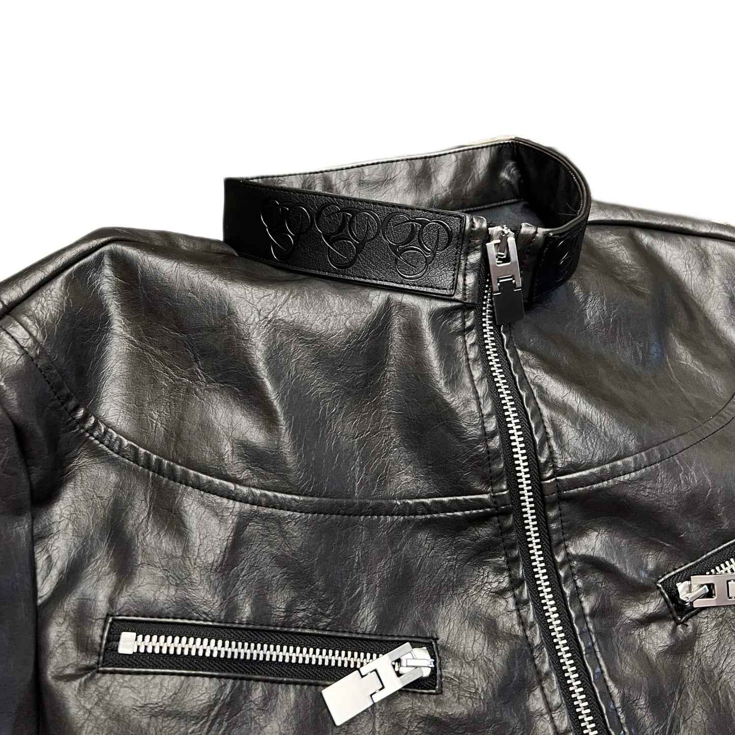 QAOS® Leather Jacket in Black