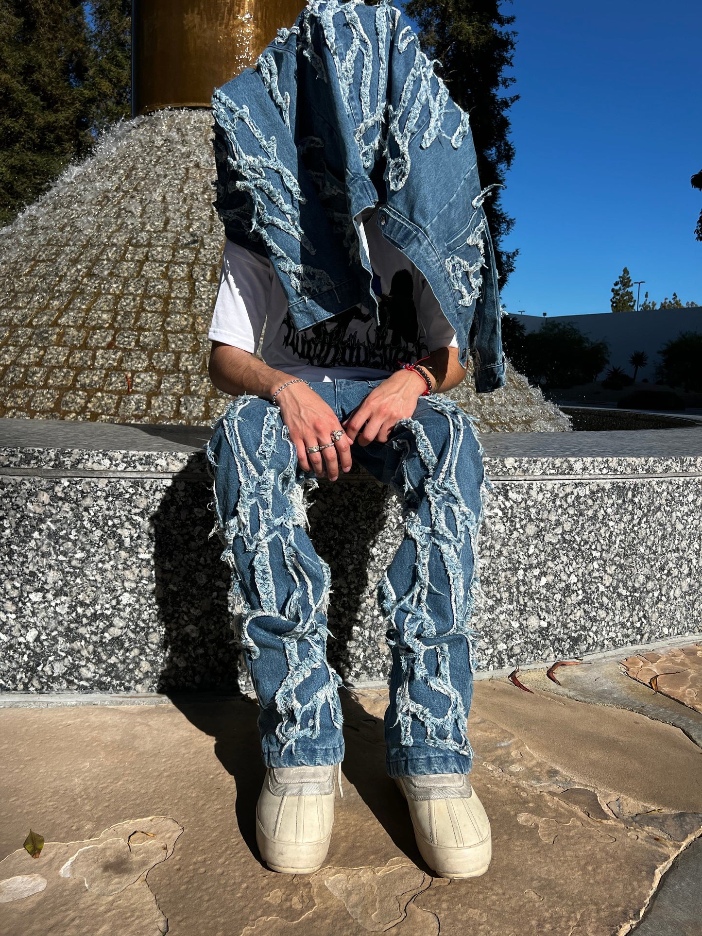 Vein® Denim Pants in Blue