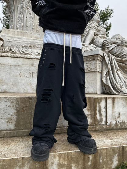 2044® Double Layer Sweats in Black