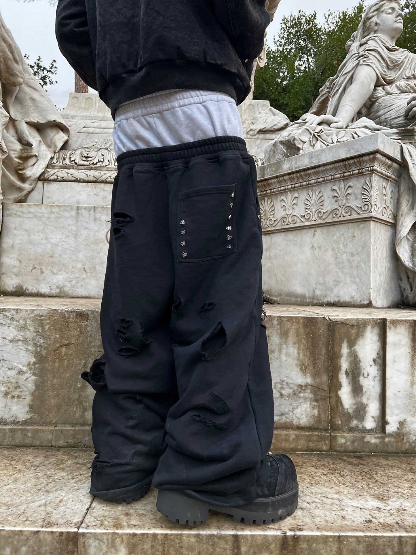 2044® Double Layer Sweats in Black