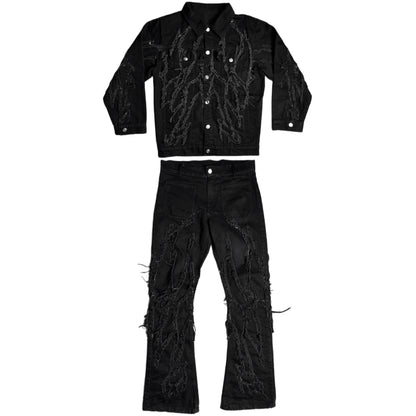 Conjunto de mezclilla Vein® en negro (Ahorre $85)