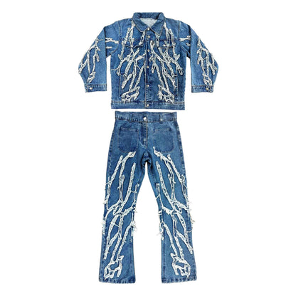 Vein® Denim Set in Blue (Save 68)